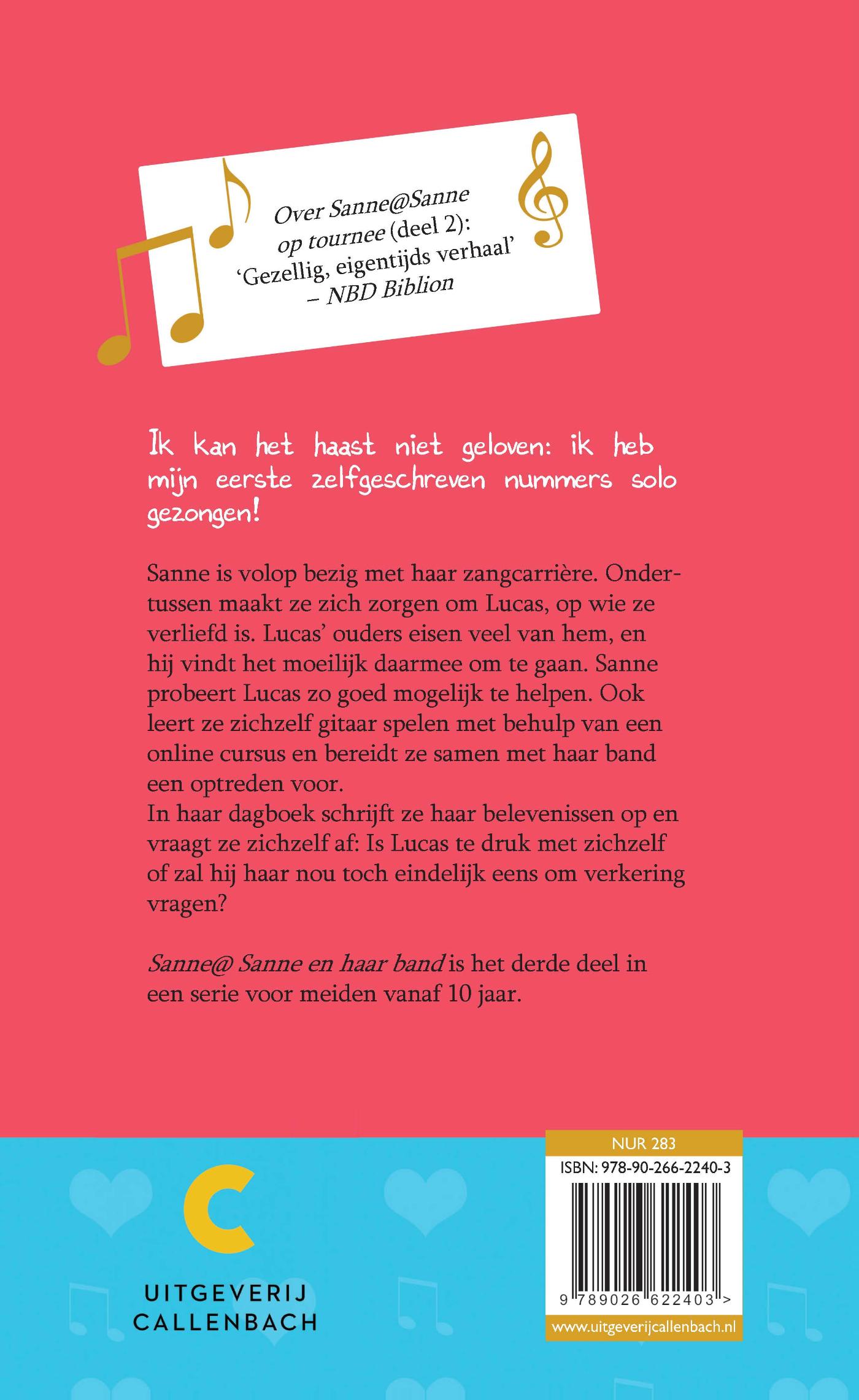 Achterkant van Sanne @ Sanne en haar band