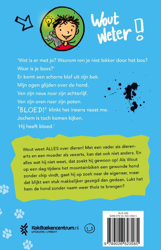 Achterkant van Wout Weter en de hond zonder naam