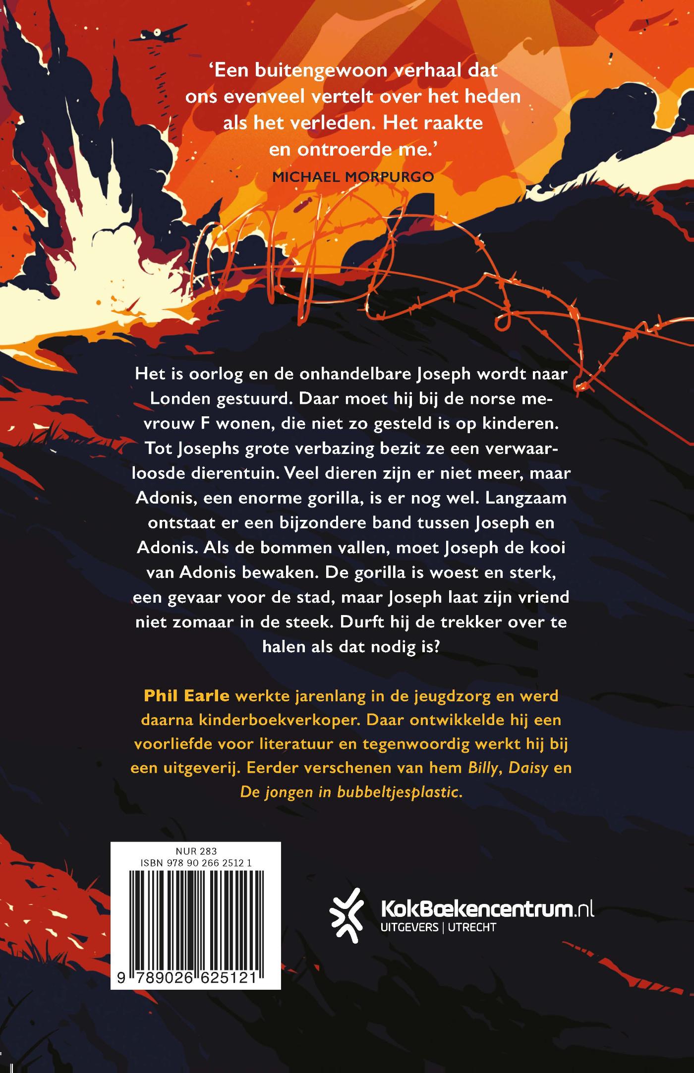 Achterkant van De gorilla en de jongen