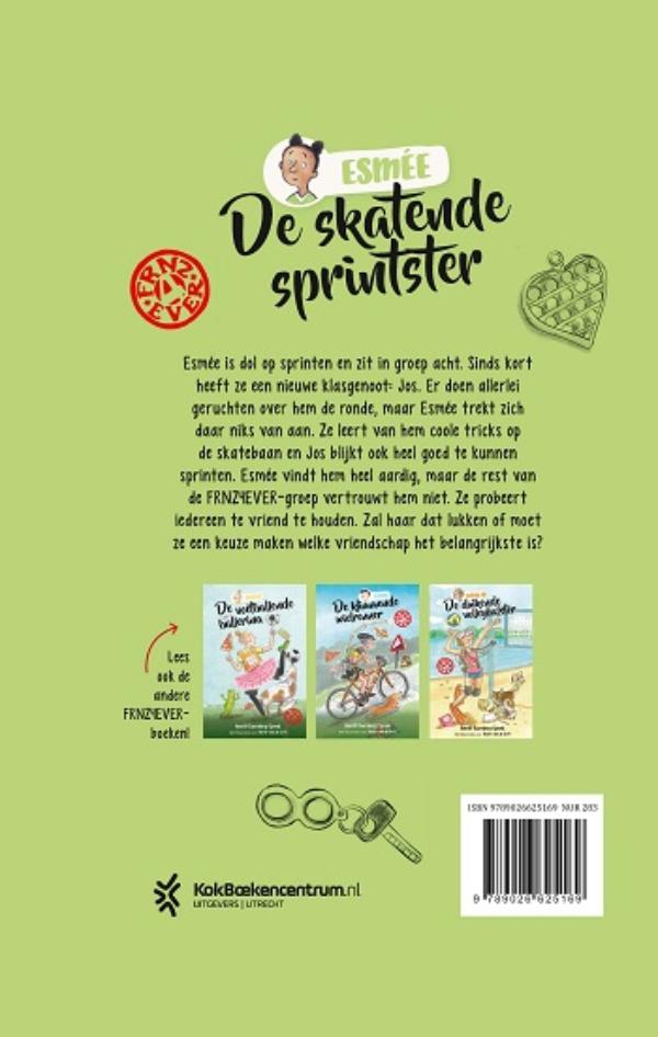 Achterkant van De skatende sprintster