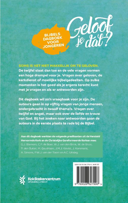 Achterkant van Geloof je dat?