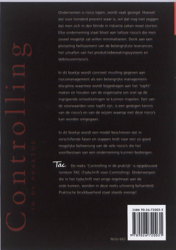 Achterkant van Risicomanagement
