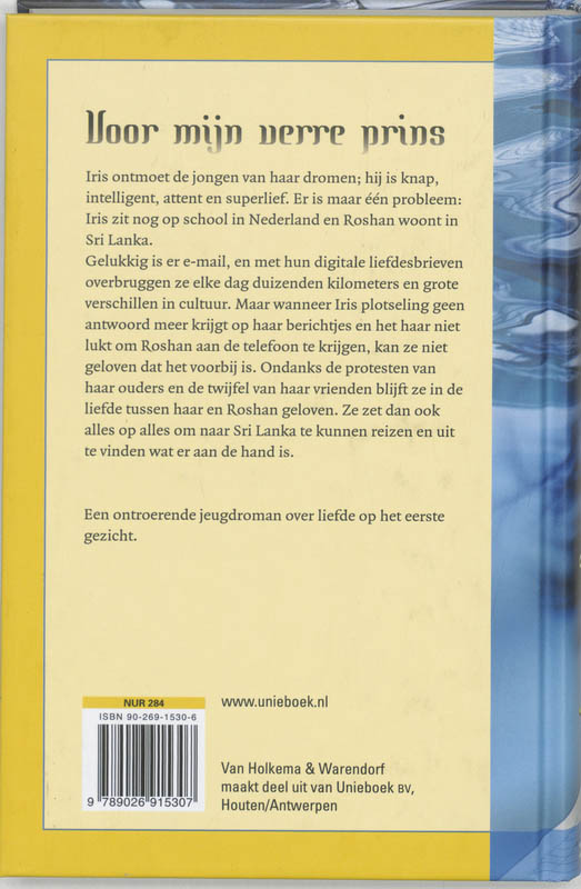 Achterkant van Voor mijn verre prins