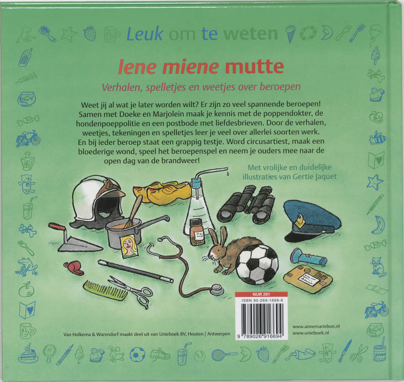 Achterkant van Iene miene mutte
