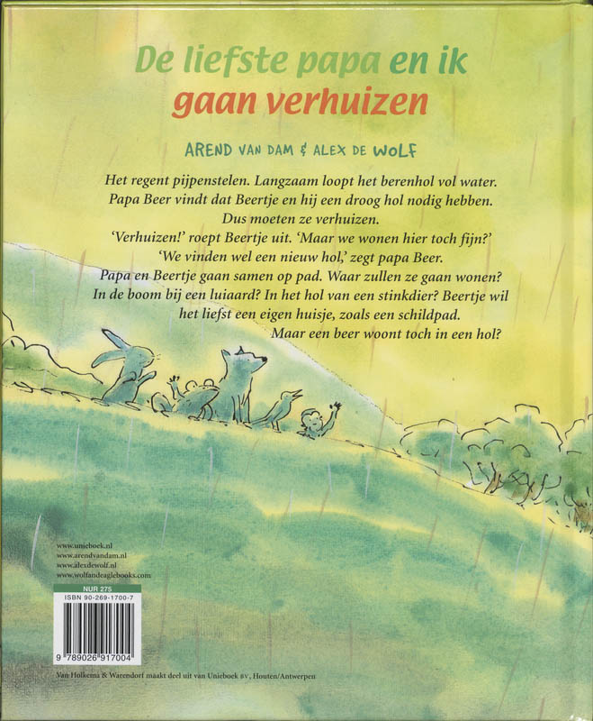 Achterkant van De liefste papa en ik gaan verhuizen