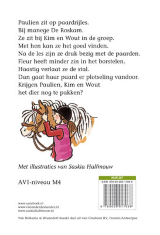 Achterkant van In het zadel