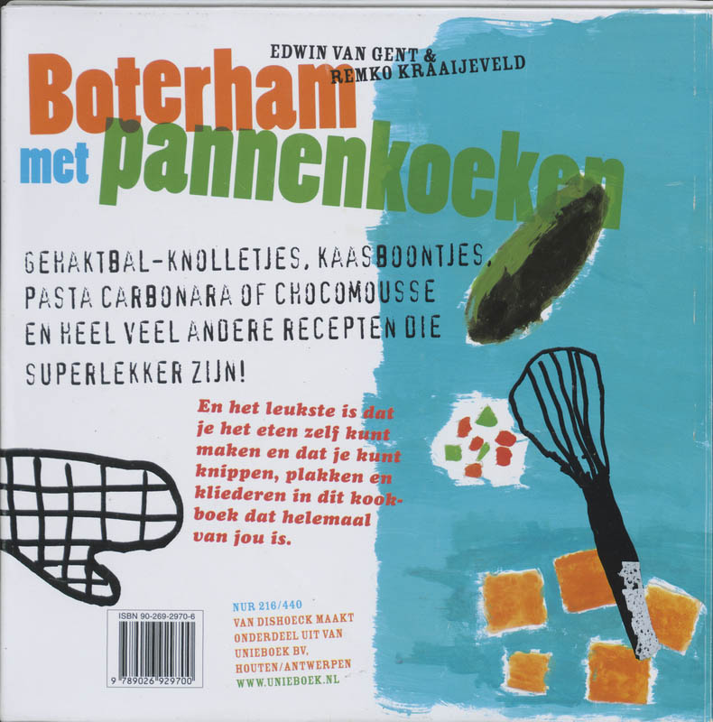 Achterkant van Boterham met pannenkoeken