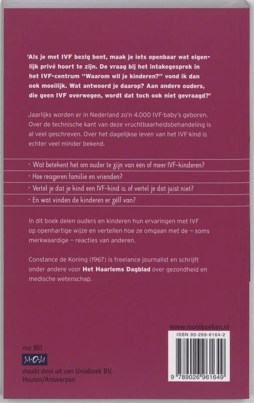 Achterkant van IVF kinderen