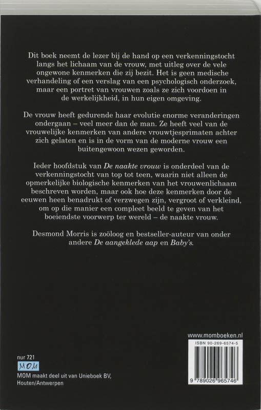 Achterkant van De naakte vrouw