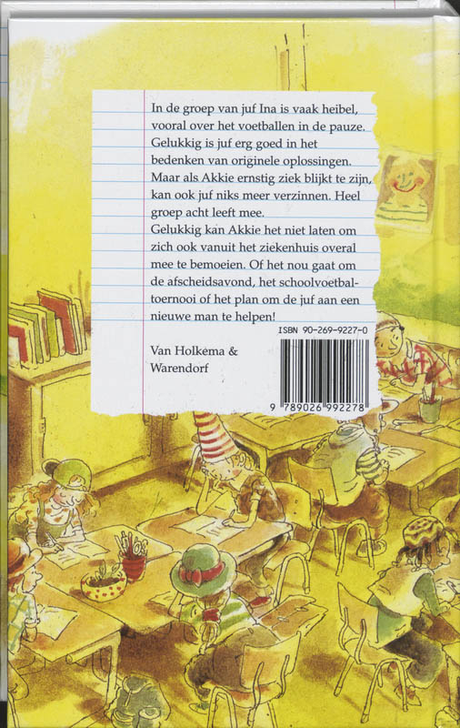 Achterkant van Achtste-groepers huilen niet