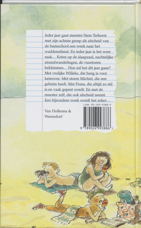 Achterkant van En de groeten van groep acht