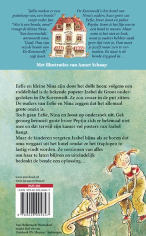 Achterkant van De redding van de zwevende oma