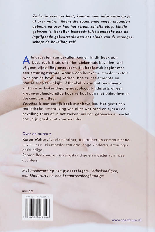 Achterkant van Bevallen