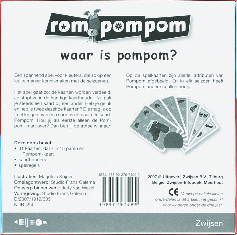 Achterkant van Waar is Pompom?