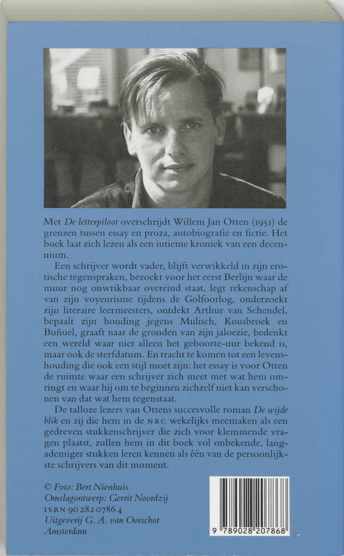 Achterkant van De letterpiloot