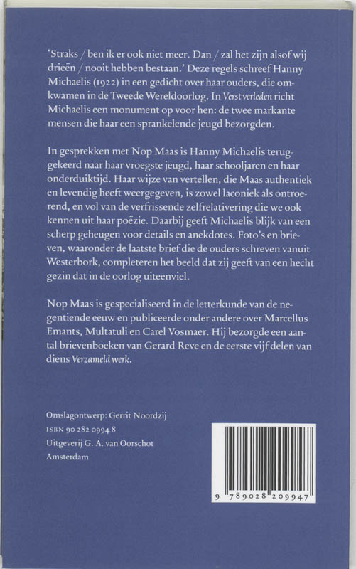 Achterkant van Verst verleden