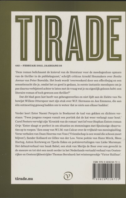 Achterkant van Tirade 442