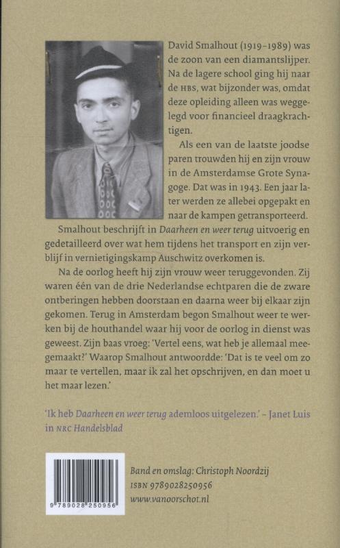Achterkant van Daarheen en weer terug