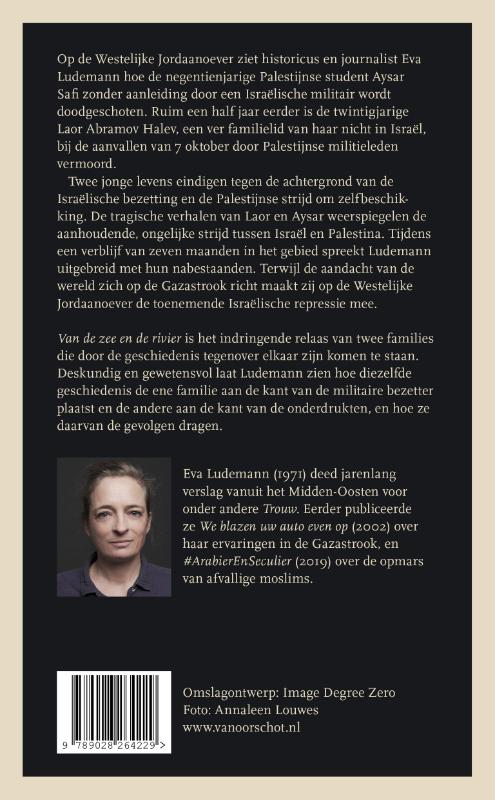 Achterkant van Van de zee en de rivier