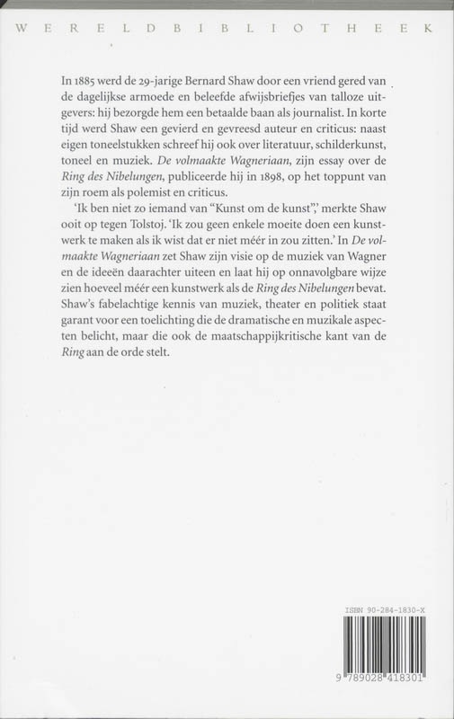 Achterkant van De volmaakte Wagneriaan