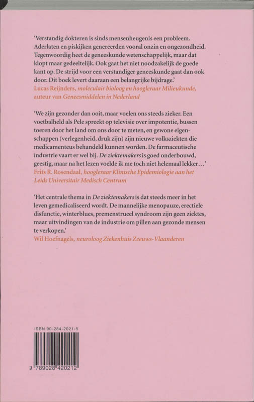 Achterkant van De ziekmakers