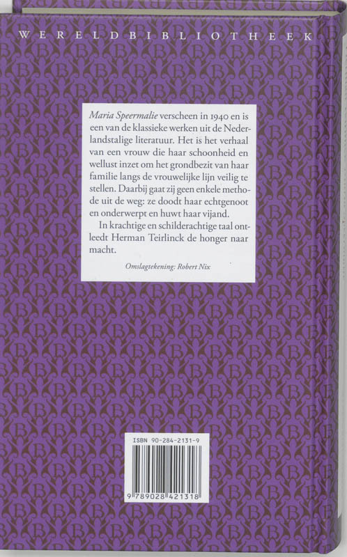 Achterkant van Maria Speermalie