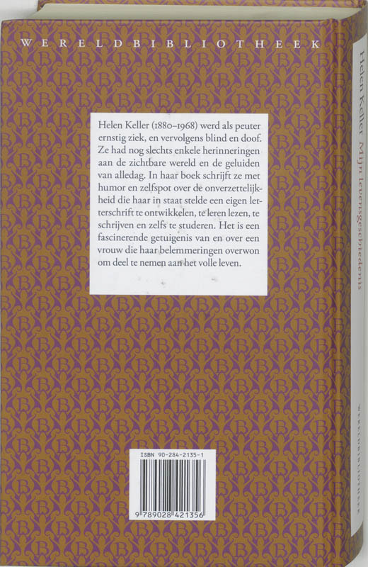 Achterkant van Mijn levensgeschiedenis