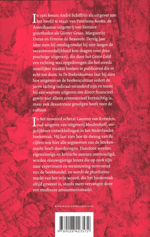 Achterkant van De boekenbusiness