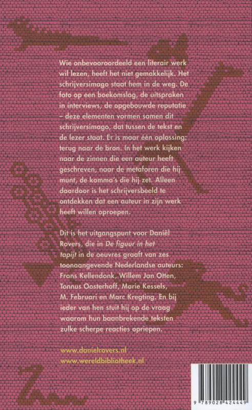 Achterkant van De figuur in het tapijt