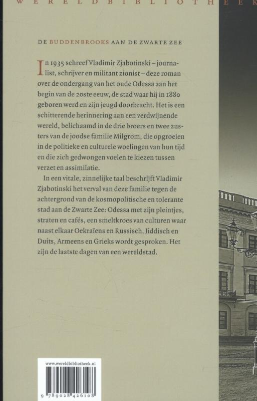 Achterkant van Afscheid van Odessa