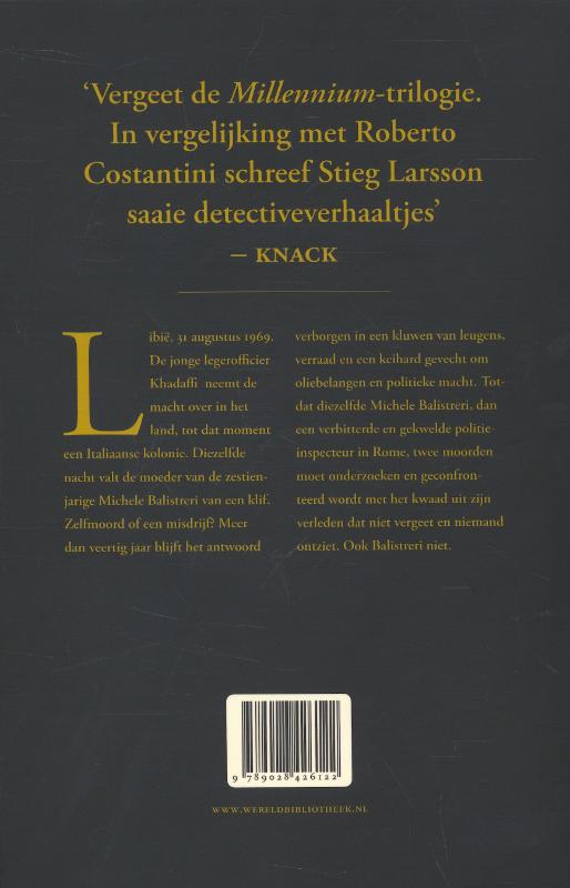 Achterkant van Het kwaad vergeet niet