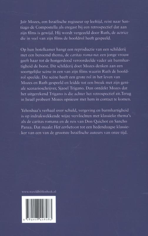 Achterkant van Het eerbetoon