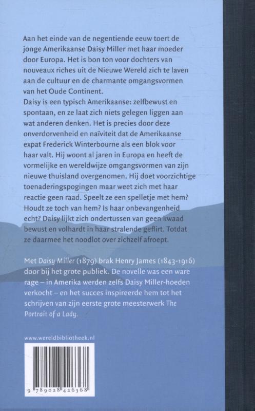 Achterkant van Daisy Miller