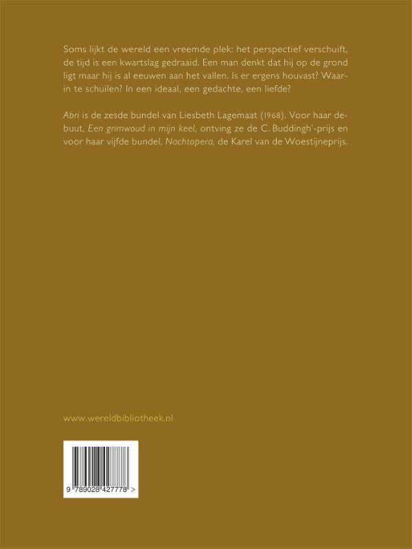 Achterkant van Abri