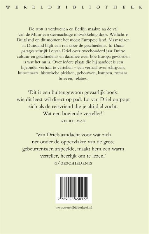 Achterkant van Duitse passages