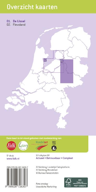 Achterkant van Recreatiekaart De IJssel