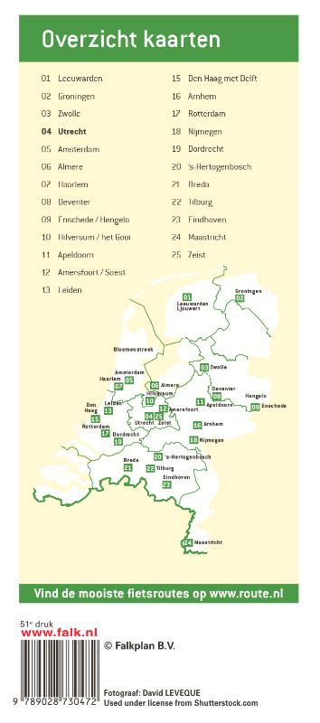 Achterkant van Stadsplattegrond & Fietskaart Utrecht