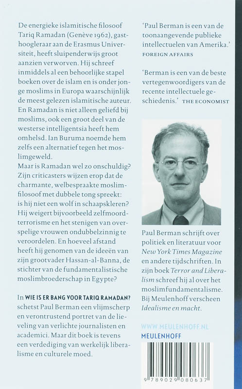 Achterkant van Wie is er bang voor Tariq Ramadan?