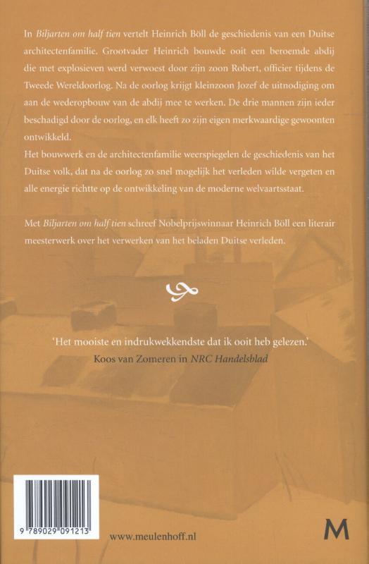 Achterkant van Biljarten om half tien