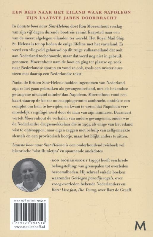 Achterkant van Laatste boot naar Sint-Helena