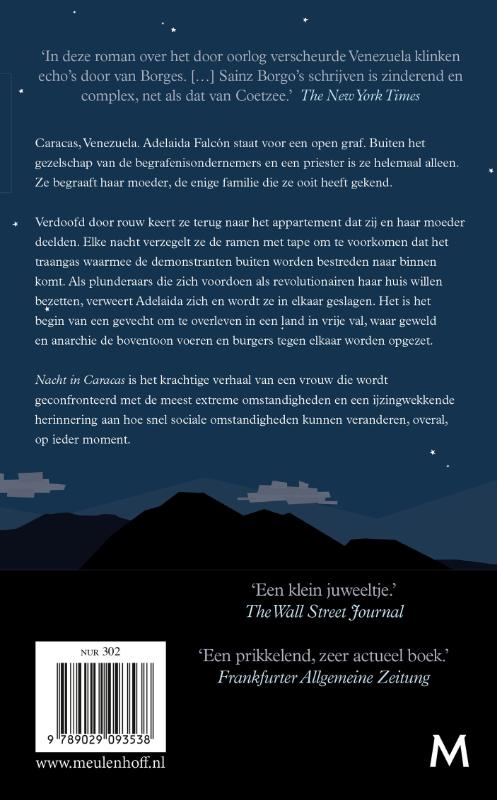 Achterkant van Nacht in Caracas