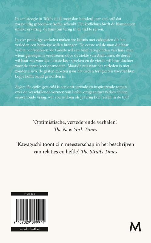 Achterkant van Before the coffee gets cold