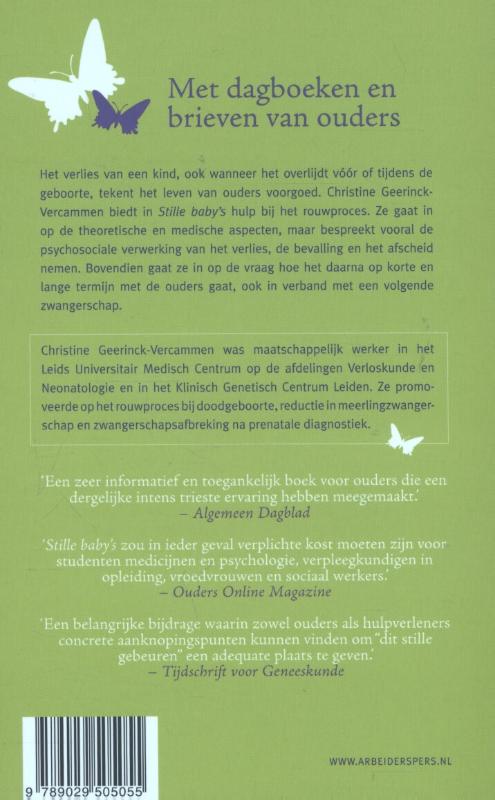 Achterkant van Stille baby's