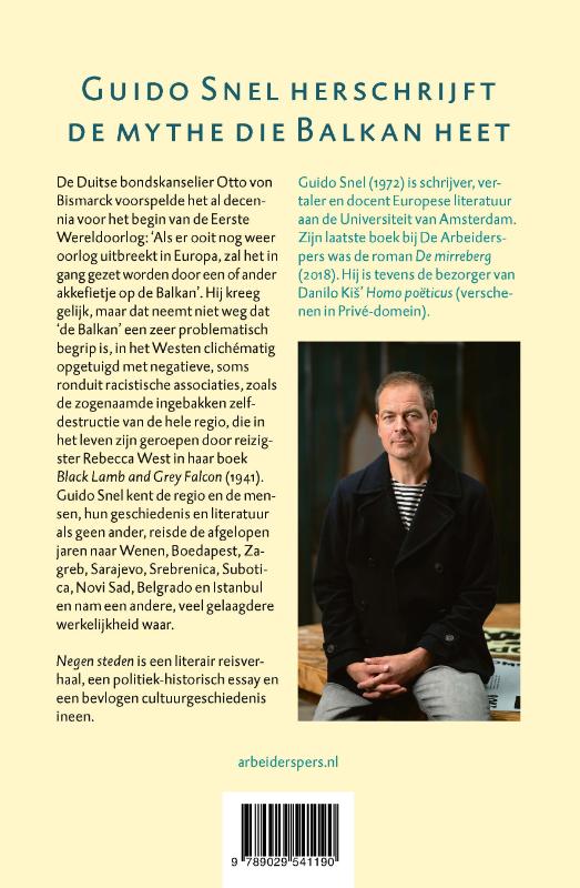 Achterkant van Negen steden