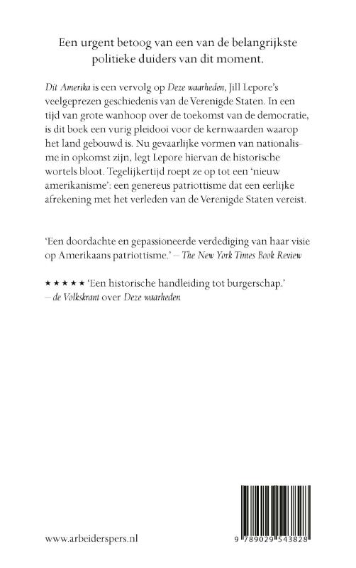 Achterkant van Dit Amerika
