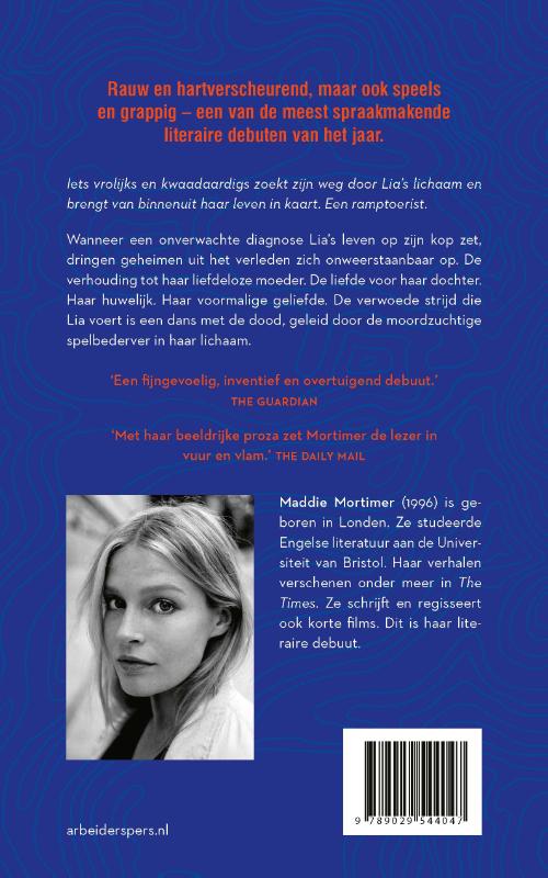 Achterkant van Landkaart van ons verbluffende lijf