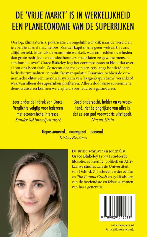 Achterkant van Aasgierkapitalisme
