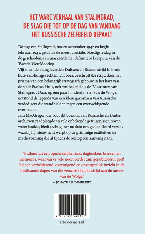 Achterkant van De vuurtoren van Stalingrad