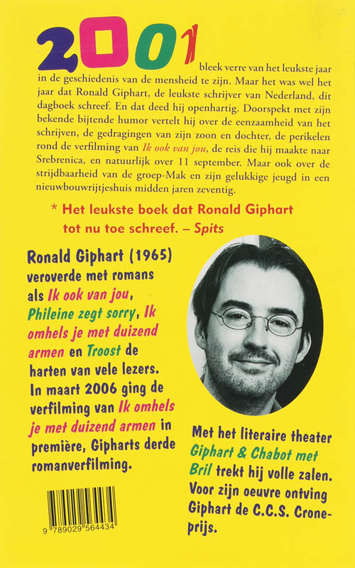 Achterkant van Het leukste jaar uit de geschiedenis van de mensheid