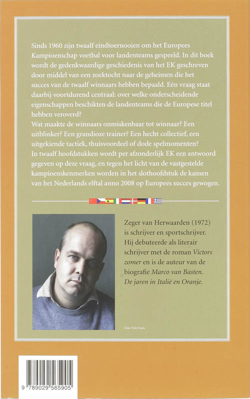 Achterkant van Voetbalkampioenen van Europa